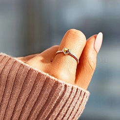 Bagues en argent sterling avec cœur pour femme&nbsp;FS-WG1734C-04