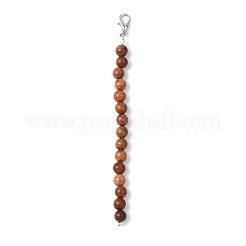 Décorations suspendues en perles rondes en bois naturel&nbsp;HJEW-JM04557