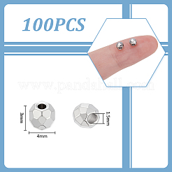 100 Stück 304 Edelstahlperlen&nbsp;STAS-UN0064-70