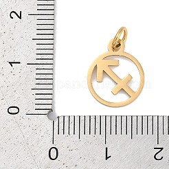 Placcatura ionica (ip) ciondoli in acciaio inossidabile 304&nbsp;STAS-R135-05G-08