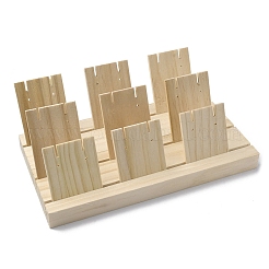 Supporti per schede display per orecchini in legno a 3 slot&nbsp;LS-EDIS-R027-01A-03