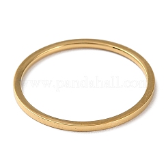 Anello semplice a fascia in acciaio inossidabile 304 con rivestimento ionico (IP) per uomo e donna&nbsp;RJEW-F152-05