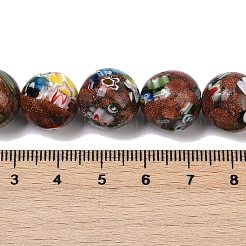 Handgemachte Millefiori Bunte Malerei Perlen Stränge&nbsp;LAMP-G166-12A