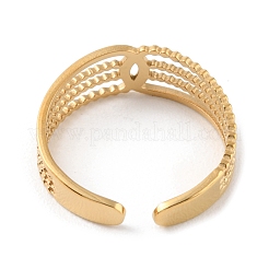 Offene Manschettenringe aus 304 Edelstahl mit Hohlknoten&nbsp;RJEW-D002-08G
