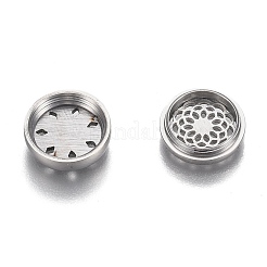 304 Edelstahl Diffusor Medaillon Aromatherapie ätherisches Öl&nbsp;AJEW-N025-09P