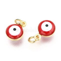 Messing Emaille Anhänger / charms&nbsp;KK-B024-02G-F