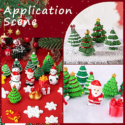 30 stücke 10 arten weihnachten harz skulptur ornamente&nbsp;RESI-SC0005-91