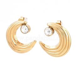Boucles d'oreilles à tige en acier inoxydable 304 pour femmes&nbsp;EJEW-F420-02G