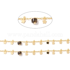 Cadenas de cuentas de columna de ojo de tigre natural&nbsp;CHC-K012-02G-06