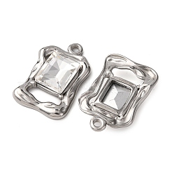 304 Edelstahl-Glasanhänger&nbsp;STAS-P406-01P