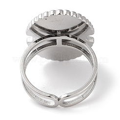 Ionenplattierung (IP) 304 Edelstahlring&nbsp;RJEW-B059-07P-04