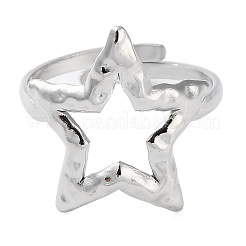 Anillos de dedo de acero inoxidable 316 que no se deslustran&nbsp;RJEW-C075-01P