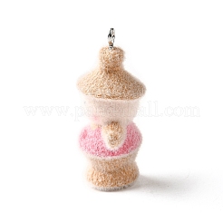 Pendentifs en résine opaque et floconneux&nbsp;RESI-G108-01A