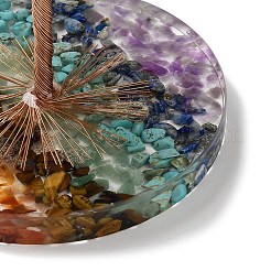 Decorazioni per alberi di scaglie di avventurina verde naturale&nbsp;DJEW-M012-03B