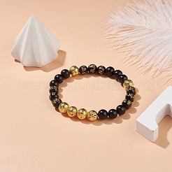 Bracelet de perles om mani padme hum mala&nbsp;BJEW-JB08507