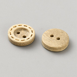 Botones de cáscara de coco&nbsp;BUTT-WH0061-04F