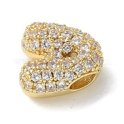 Perline zirconi micro pave  in ottone&nbsp;KK-P290-61G-A