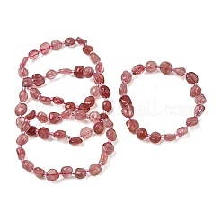 Braccialetti di perline di quarzo fragola naturale&nbsp;GG-CBA05D5-02B-03A