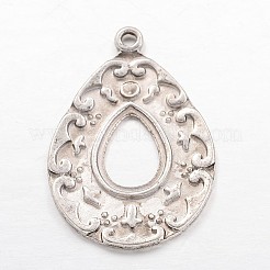 Aluminium-Anhänger Fassungen für Cabochons&nbsp;EA532Y