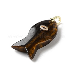 Pendentifs en œil de tigre naturel&nbsp;G-Z102-02G-01