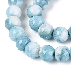 Brins de perles de verre teintées à effet ombré opaque&nbsp;GLAA-Q106-04A-09