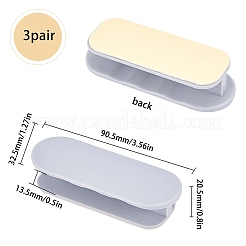 Abs Kunststoff selbstklebende Instant Schrank Schubladengriff&nbsp;FIND-WH0053-28B