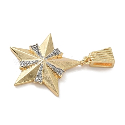 Ottone micro spianare pendenti zirconi&nbsp;LS-KK-F909-01G-03