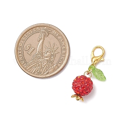2 pendentif décoratif en strass en argile polymère&nbsp;HJEW-JM04472-01