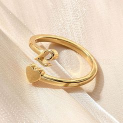 Manschettenringe aus Messing für Damen&nbsp;RJEW-U044-L
