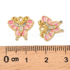 304 Edelstahl mit Kristall-Strass-Emaille-Anhängern&nbsp;STAS-G358-06G-02