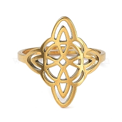 Ionenplattierung (IP) 304 Edelstahl verstellbare Ringe&nbsp;RJEW-B047-03G