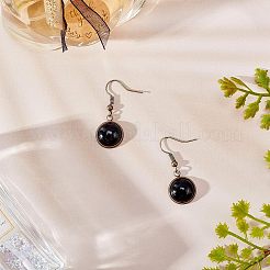 Cabochon naturali di pietra nera&nbsp;G-GA0001-12A