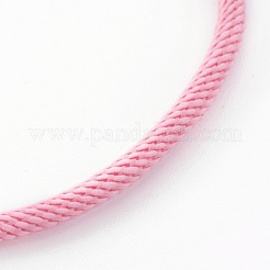 Création de bracelet en cordon de coton tressé&nbsp;MAK-L018-03A-01-G