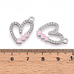 Anhänger aus klarem Strass und Emaille aus Legierung&nbsp;PALLOY-T092-01