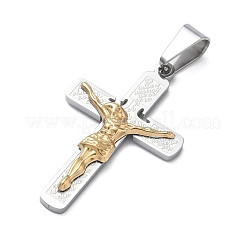 Pendentifs bicolores en acier inoxydable 304&nbsp;STAS-A142-06P