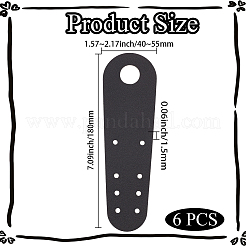 Protège-orteils en cuir PU pour patins à roulettes&nbsp;FIND-CY0001-98B