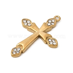 Ciondoli in strass in acciaio inossidabile 304&nbsp;STAS-B128-09G-04