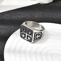 304 Edelstahl Fingerringe für Männer&nbsp;LS-RJEW-D339-01A-AS