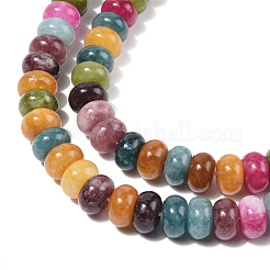 2 brin de perles de jade blanc naturel teintées&nbsp;G-PA0001-74A
