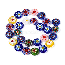 Handgemachte Millefiori Bunte Malerei Perlen Stränge&nbsp;LAMP-T022-09