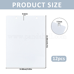 Tableau noir vierge en PVC effaçable à suspendre&nbsp;AJEW-WH0410-280B
