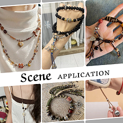 500 pièces 10 styles perles d'espacement en alliage de style tibétain&nbsp;TIBEB-PH0004-99