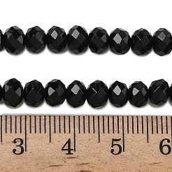 Fili di perline di onice nero naturale&nbsp;G-D344-A19-02