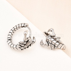 Pendientes de aro con forma de escorpión de acero inoxidable quirúrgico 316&nbsp;EJEW-C160-14AS