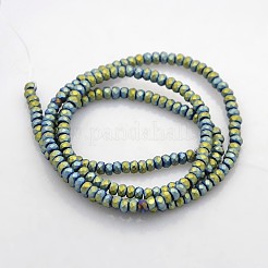 Electroplate non magnetici ematite sintetico fili di perline&nbsp;G-J208G-15