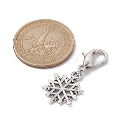Weihnachtsanhänger aus Sonwflake-Legierung&nbsp;HJEW-JM01512