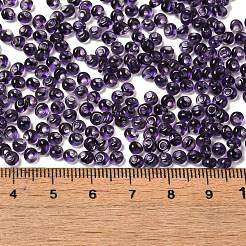Perles de rocaille en verre de couleurs transparentes&nbsp;SEED-P006-02A-12