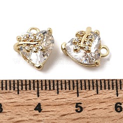 Colgante micropavé cubic zirconia de latón&nbsp;KK-K274-14G-02