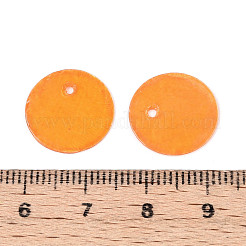 Sprühbemalte natürliche Capiz-Muschel-Scheibenanhänger&nbsp;X1-BSHE-T014-02B