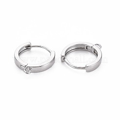 Messing Huggie Hoop Ohrring Zubehör&nbsp;X-KK-S364-158